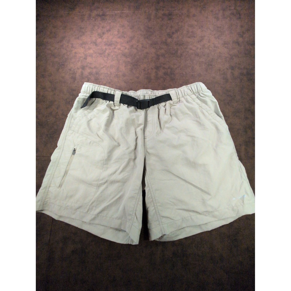 Koppen Mens XL Khaki Tan AquaPel Performance Hiking Shorts Integrated Belt Tech